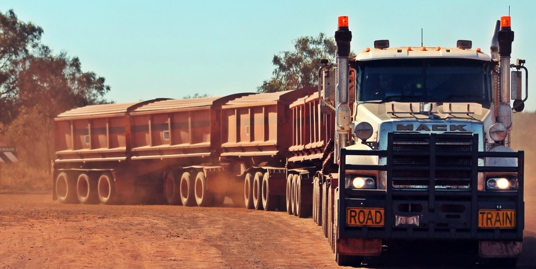 Road Train Into Iron Valley Newman.jpg