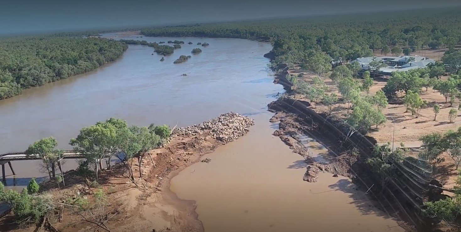 Fitzroy River Crossing Bridge Collapse - Fitzroy River Lodge End