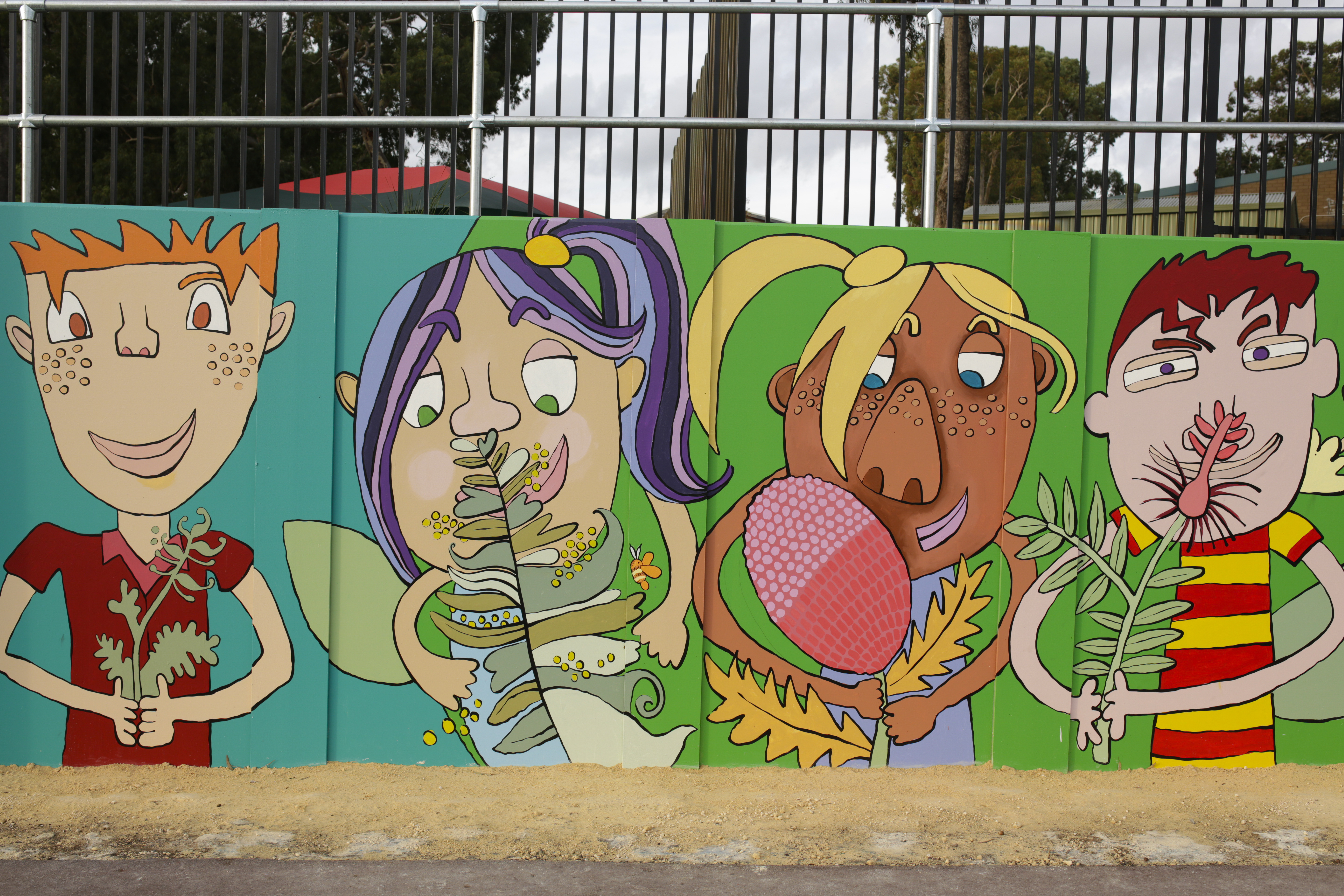PLAY. Nature, Diversity and Friendship in the Schoolyard wall art