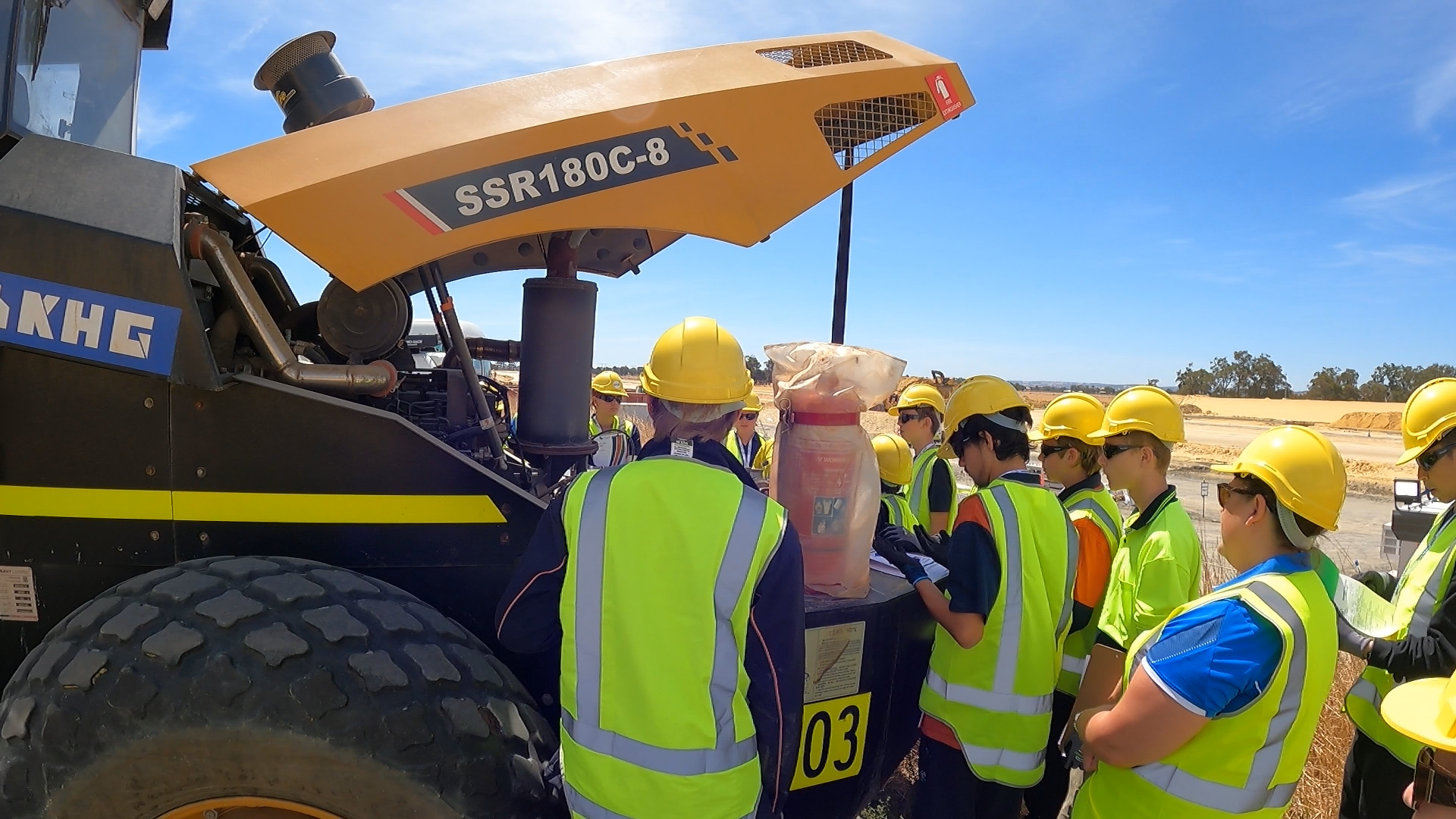 BORR - News - Students undertaking a vehicle inspection