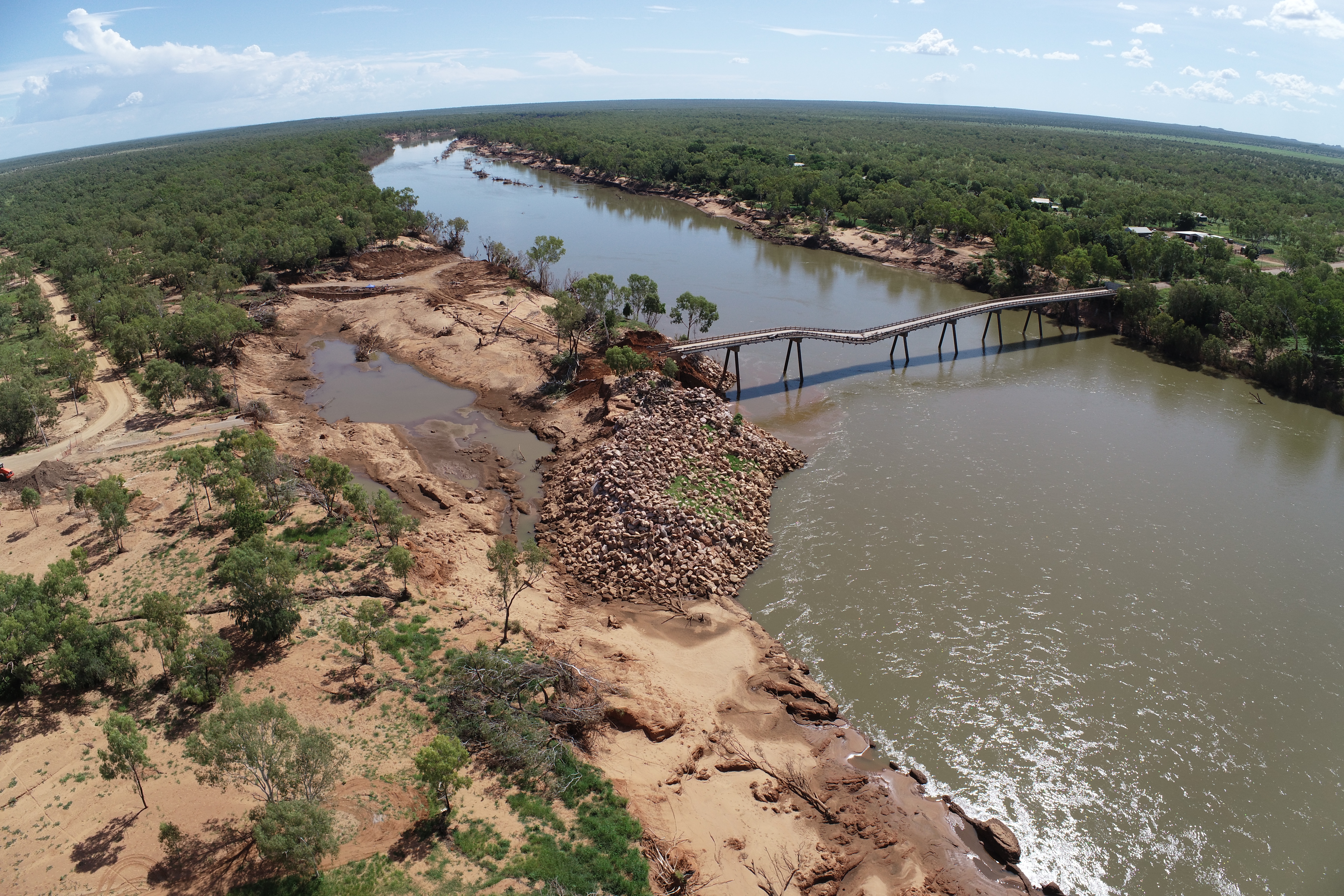 Fitzroy River Bridge as of April 2023