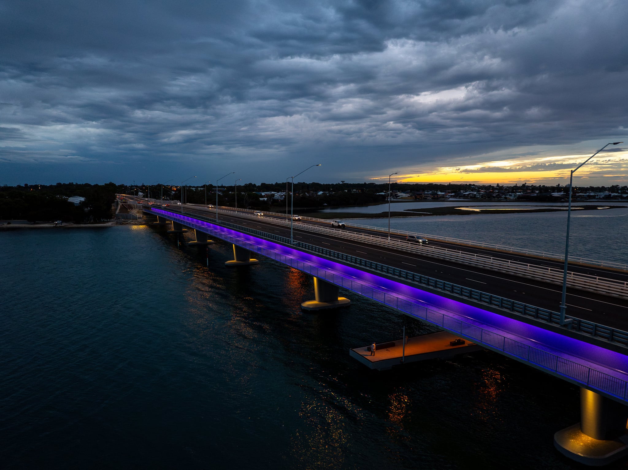 Mandurah Estuary Bridges Feature Lighting