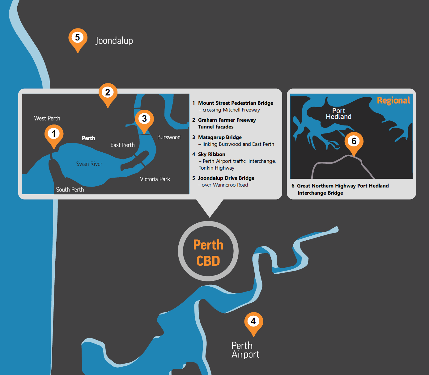 Bridges and Lighting Map