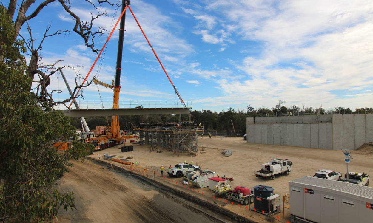 BORR 160724 - Beam install happening at the Y interchange