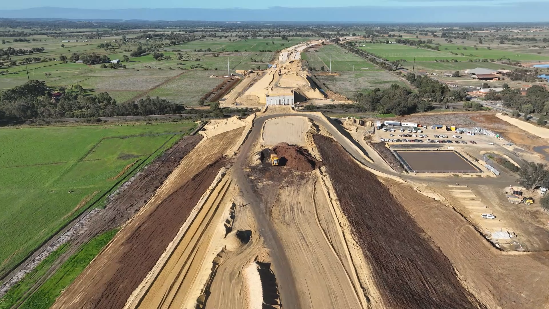 FOGO being placed between South Western Highway (north) and Railway Road Bridge