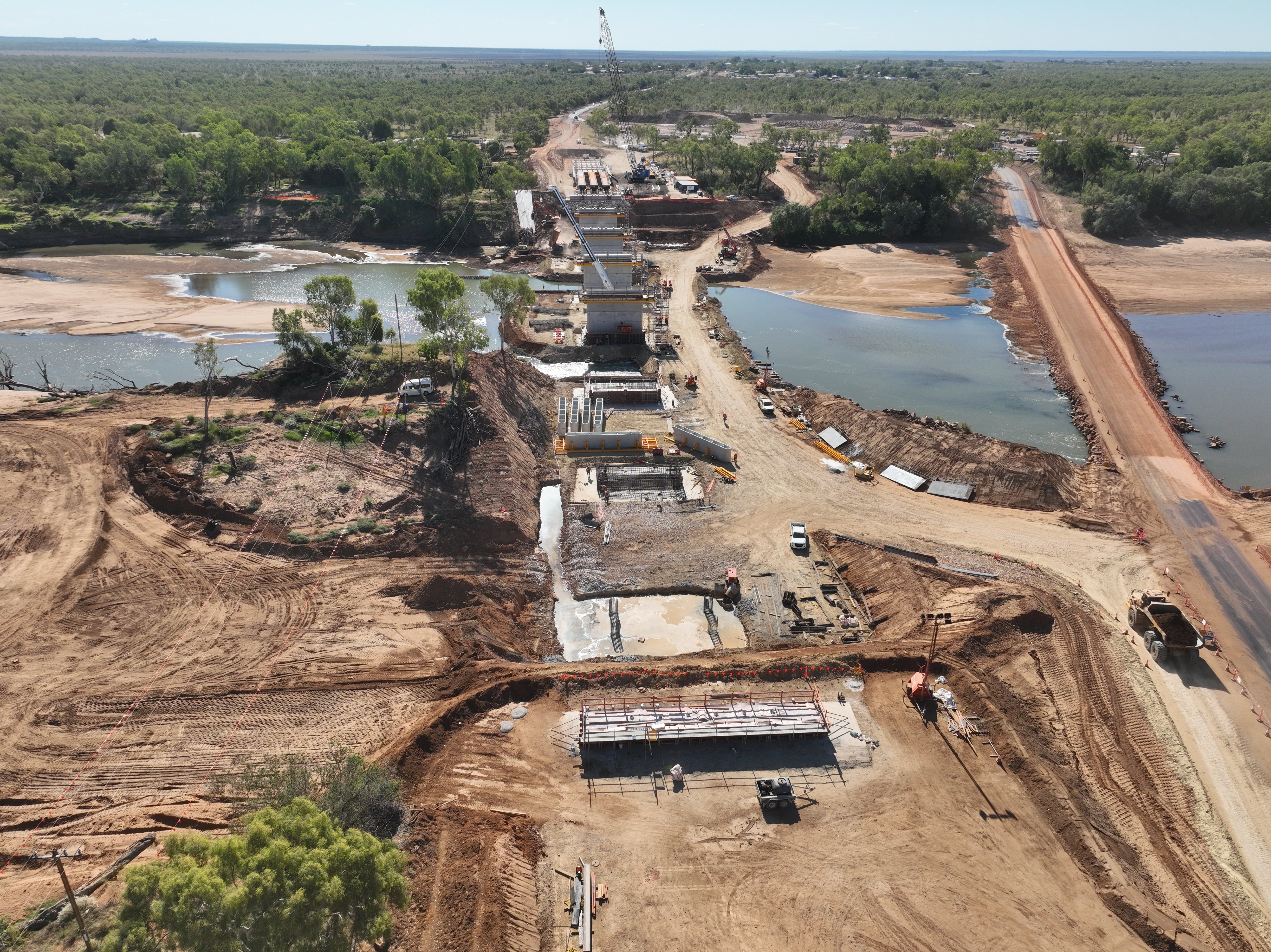 Fitzroy River Bridge Construction as of August 23