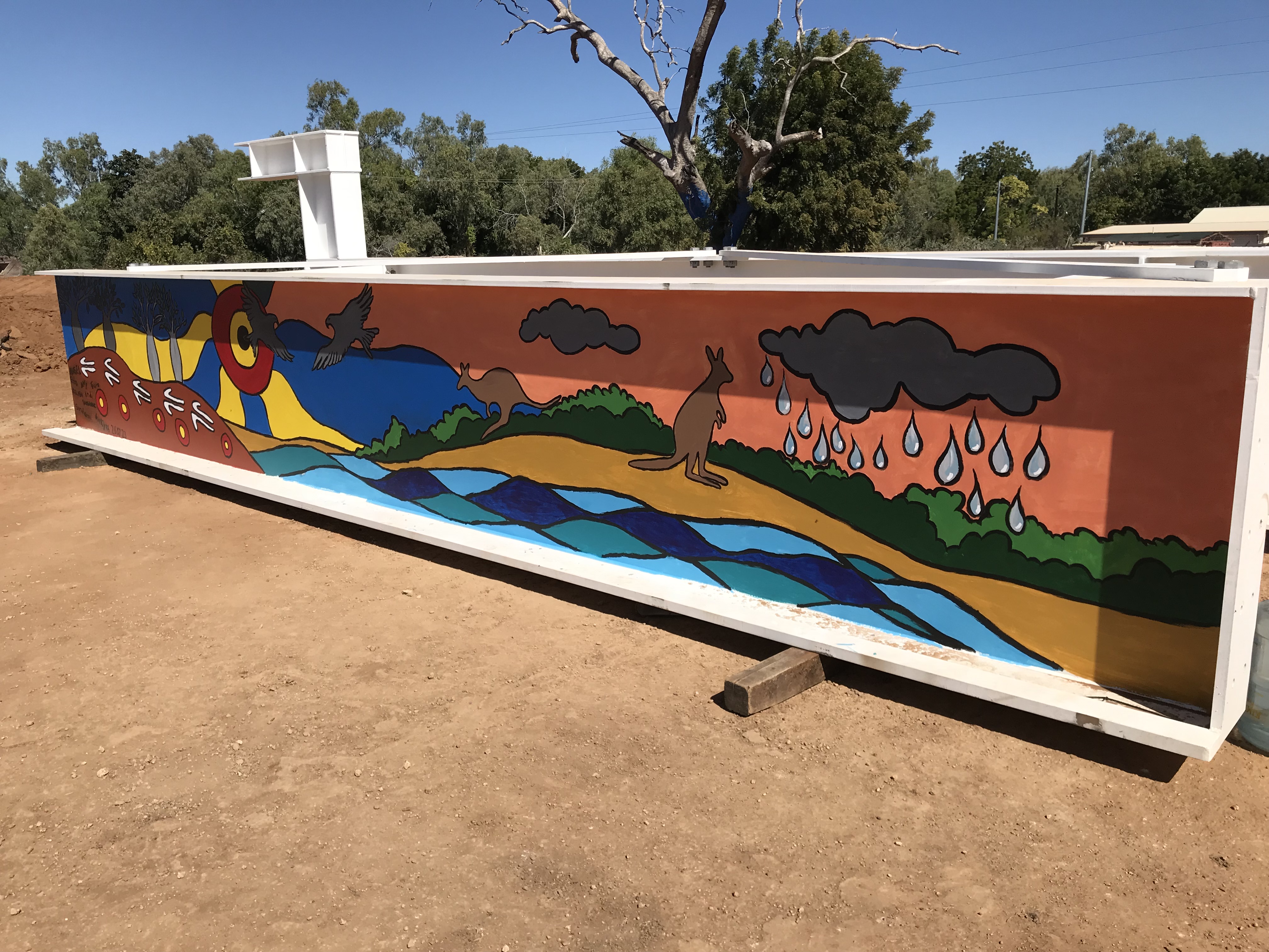 Fitzroy River Bridge painting