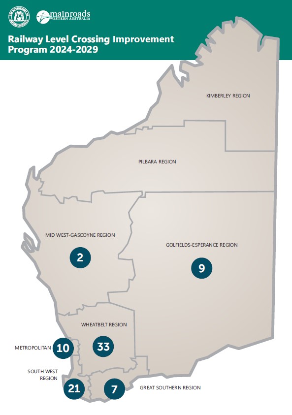 level crossing improvement program map