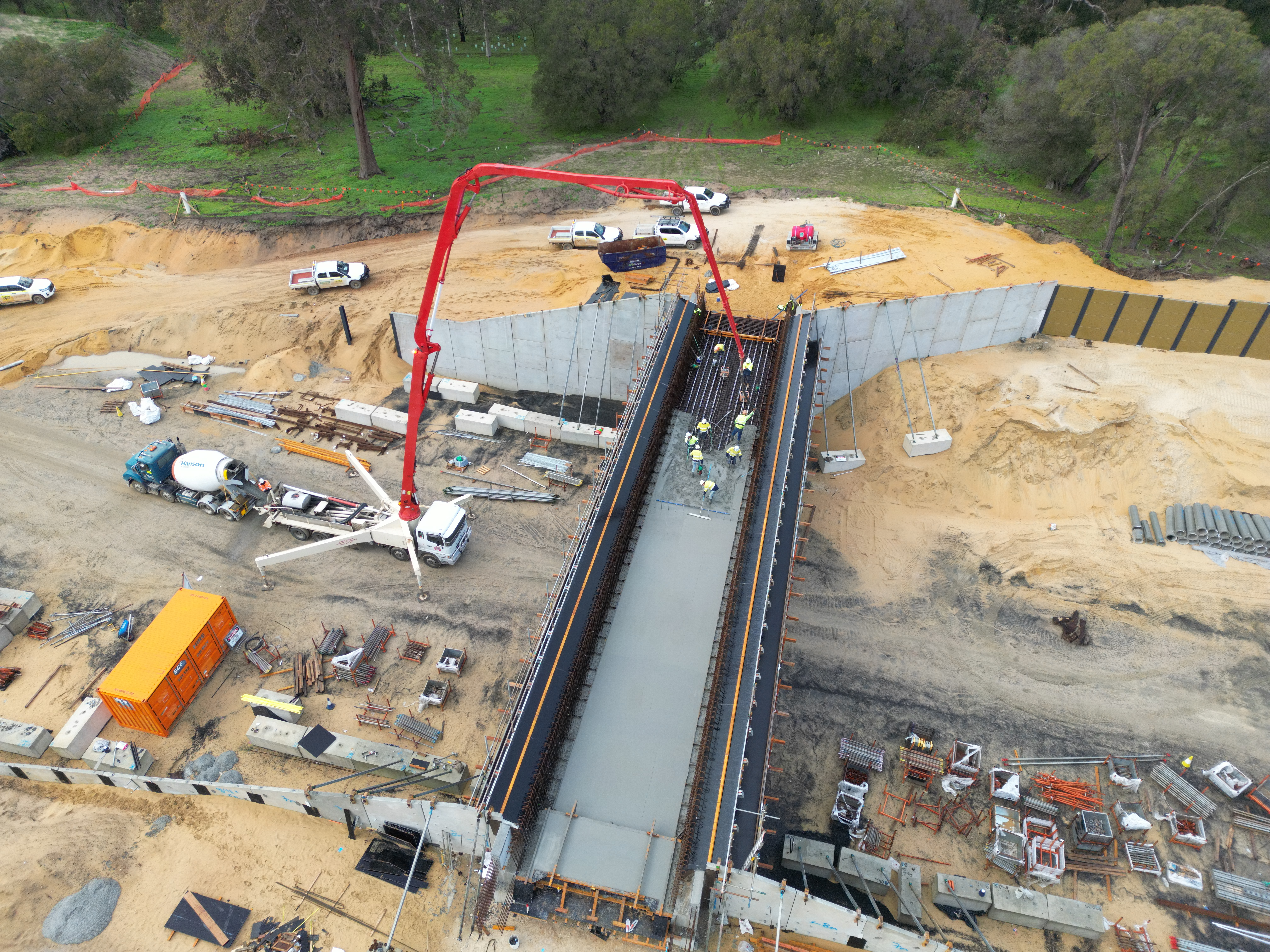 Fauna Bridge Concrete Pour