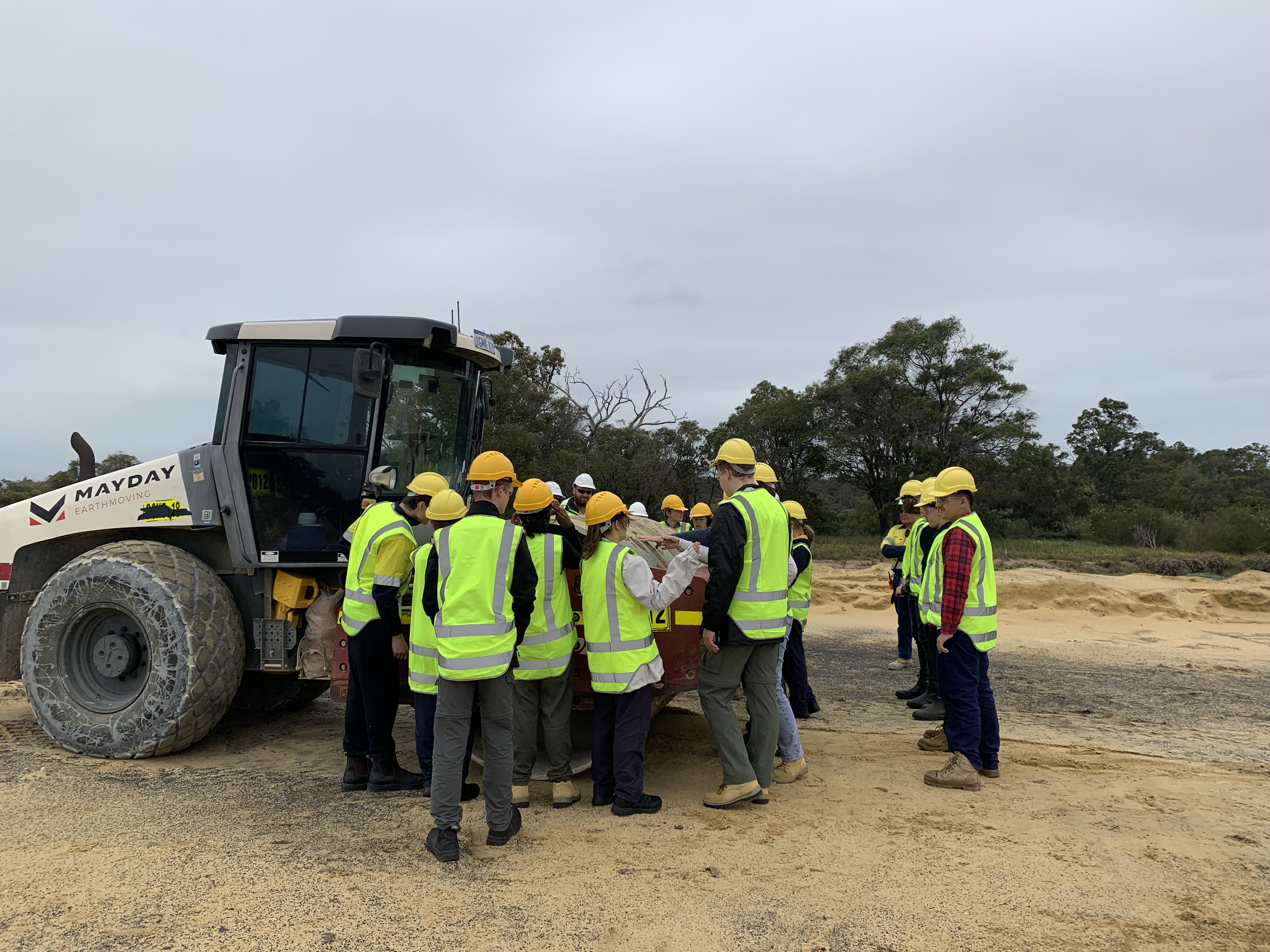 BORR 161023 Students with earthmoving equipment.JPG