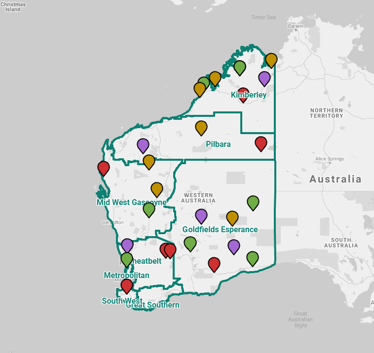Revegetation and Landscaping Locations Map