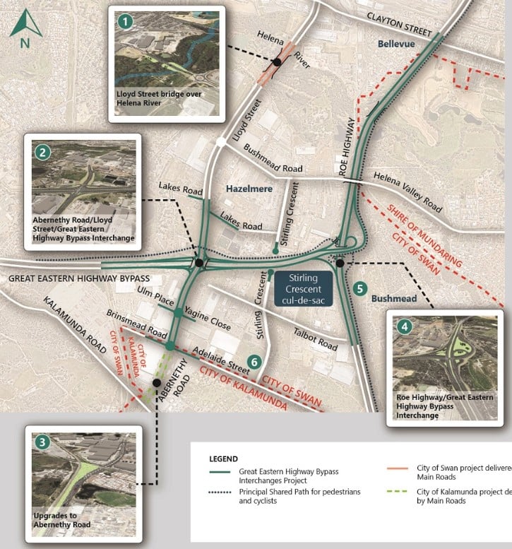 Great Eastern Highway Bypass Interchanges | Main Roads Western Australia