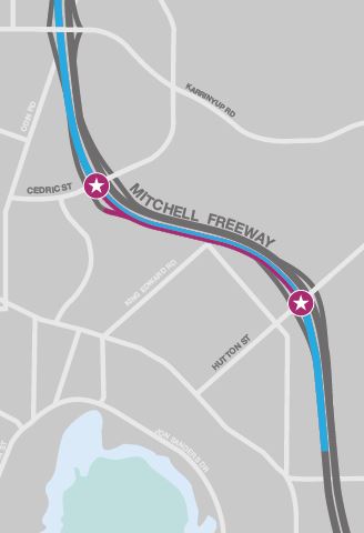 Mitchell Freeway Northbound Widening - Hutton to Cedric Map.jpg