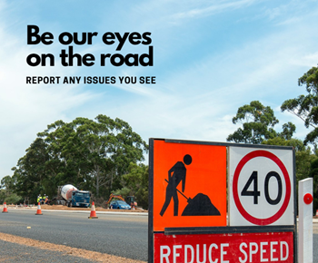 Be our eyes on the road campaign image