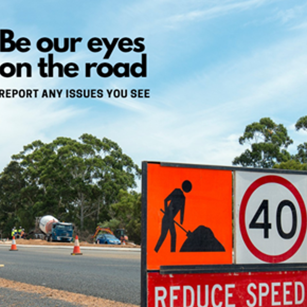 Be our eyes on the road campaign image