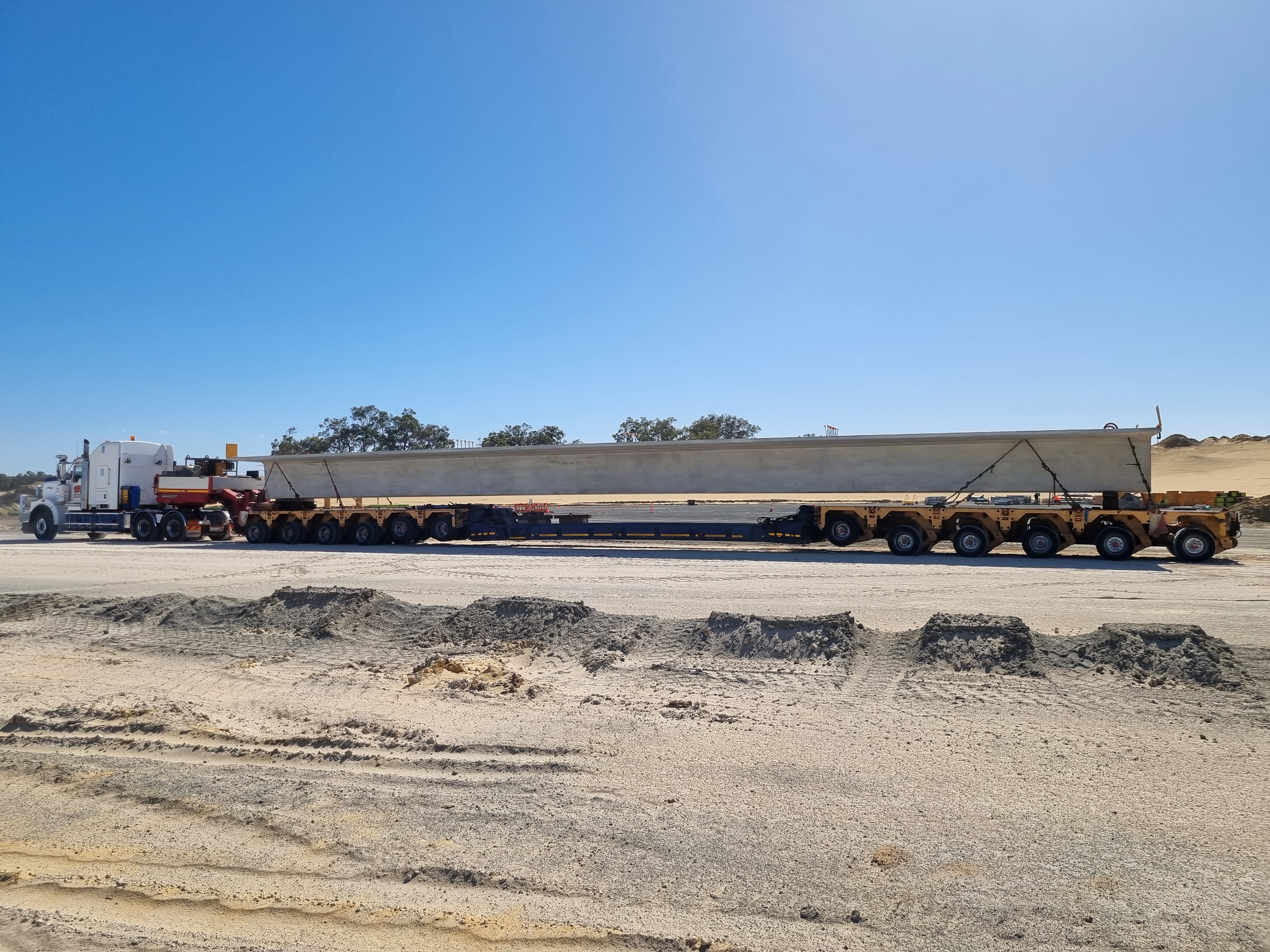 BORR 290224 - A beam being transported onsite