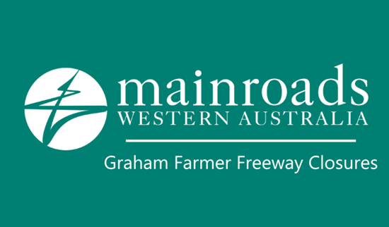 Graham Farmer Freeway closures for Western Power works