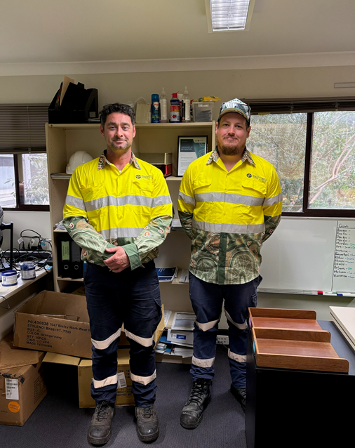 2 South West Workers Celebrating culture in safety with new hi-vis shirts