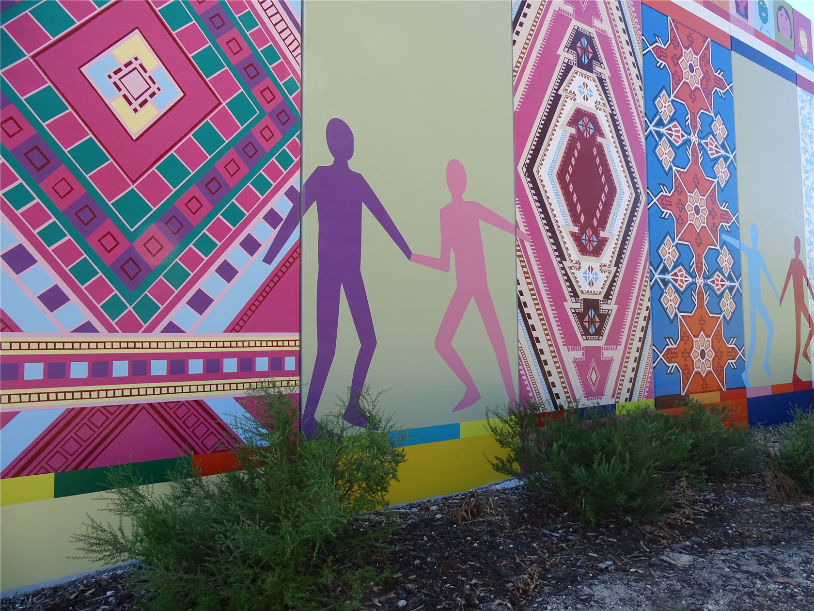 Colorful wall artwork