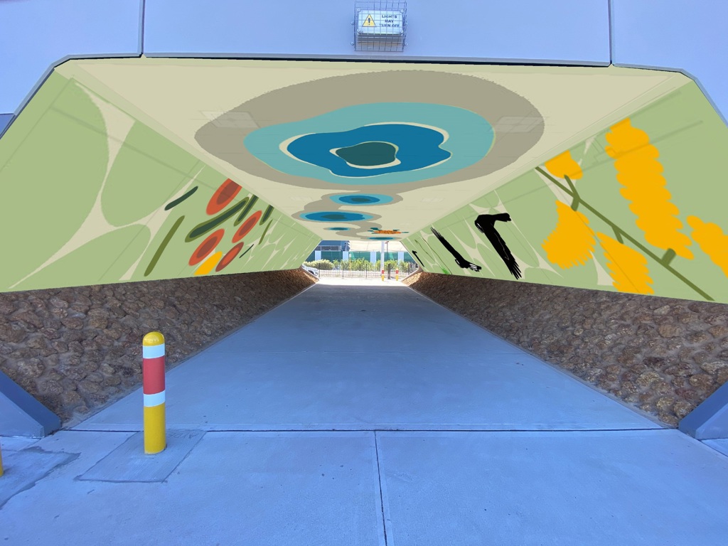 Photo of Butler boulevard underpass artwork