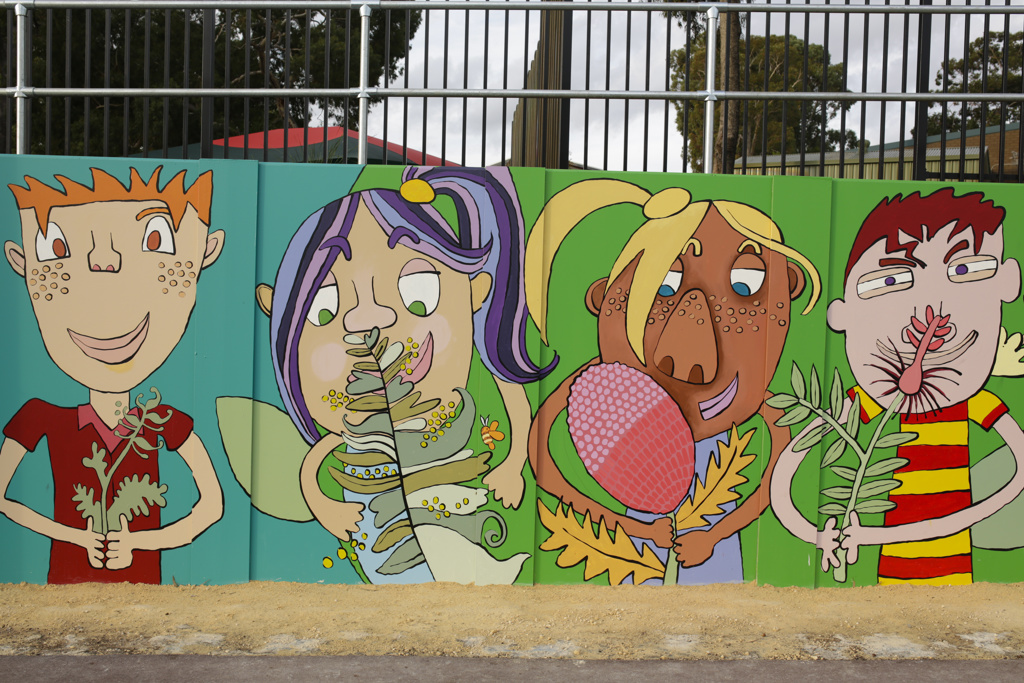 PLAY. Nature, Diversity and Friendship in the Schoolyard wall art