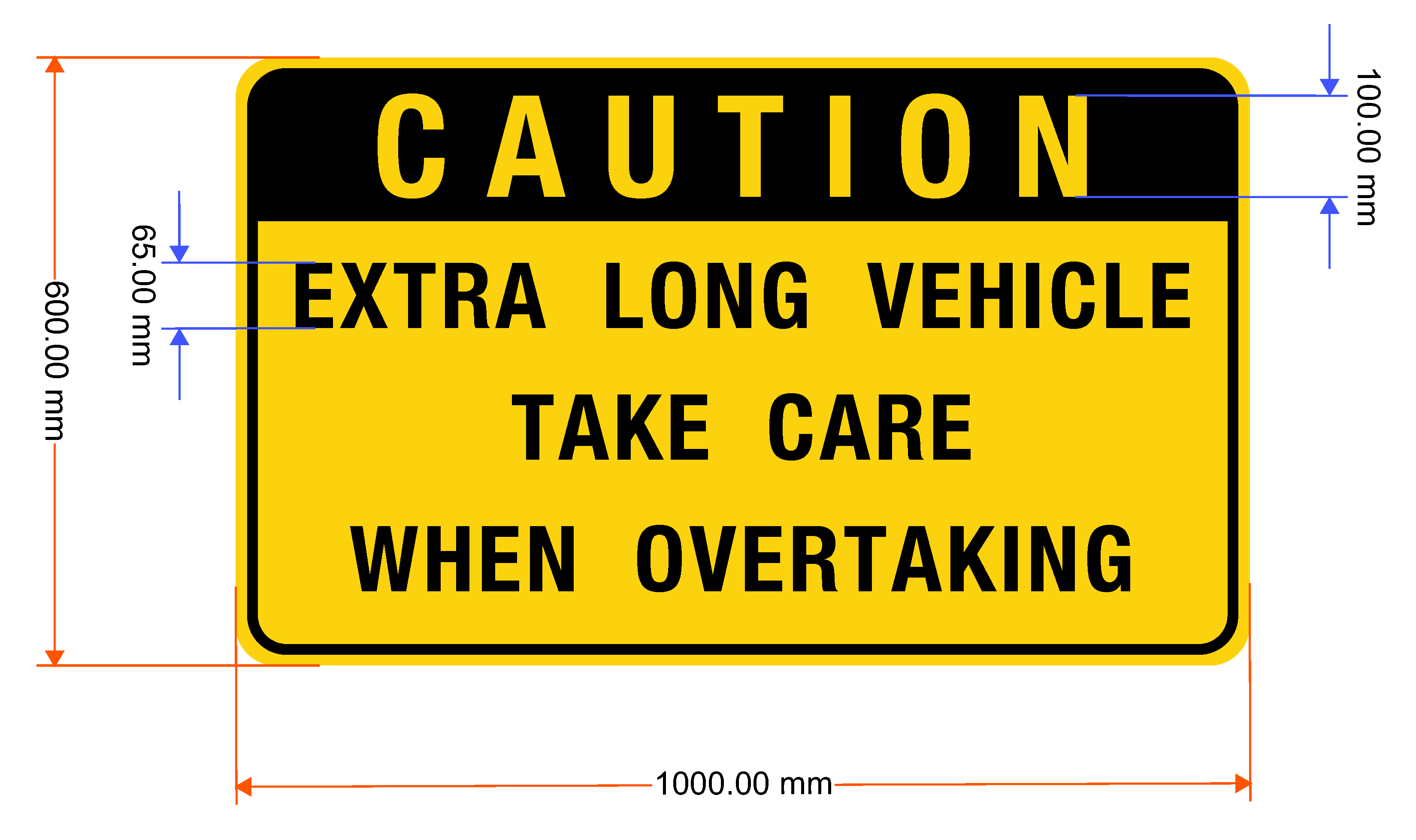 Cattle 53.5m Special Assistance Access Signage