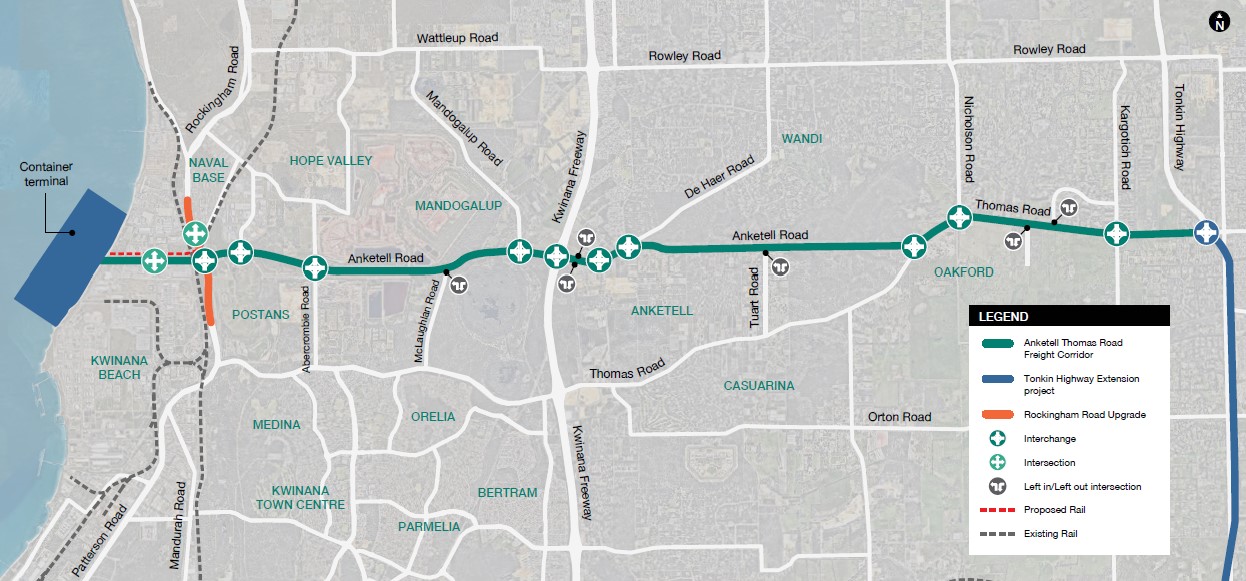 Anketell Road Upgrade - Project Map