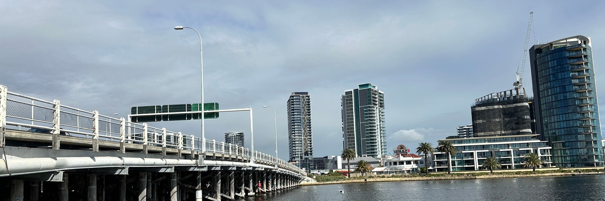 Photo of underside of Canning Bridge