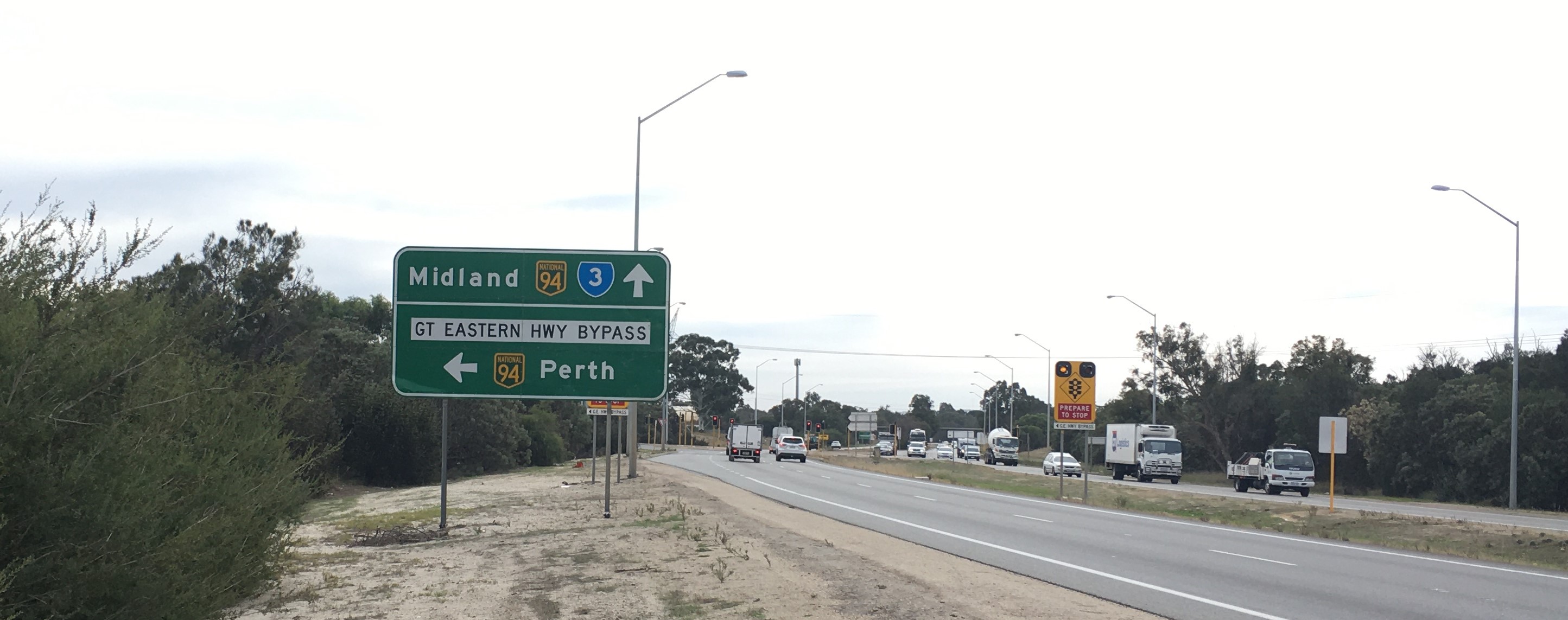 Intersection at Roe Highway and GEH Bypass