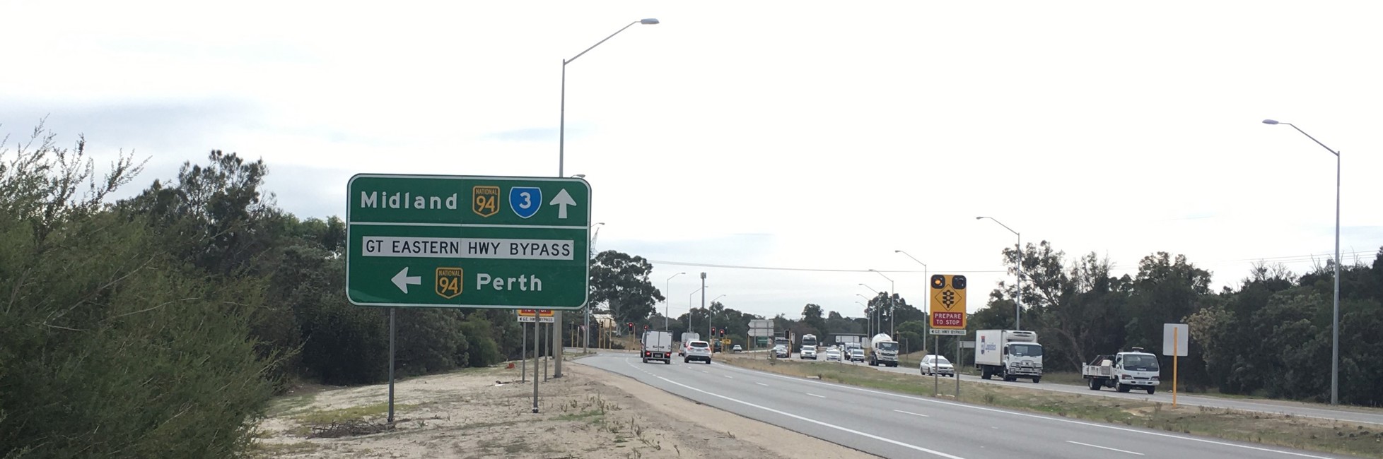 Intersection at Roe Highway and GEH Bypass