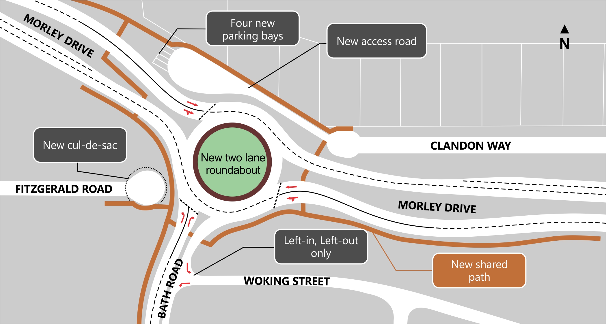 Morley DriveBath Road Intersection Upgrade Main Roads Western Australia