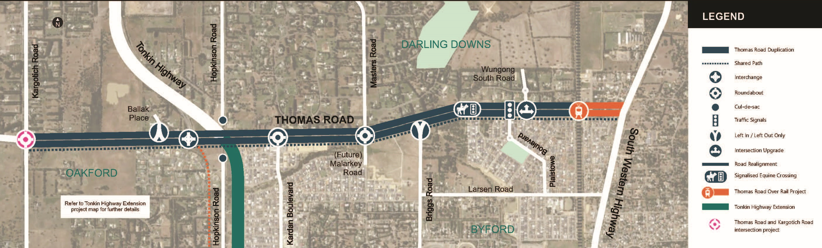 Thomas Rd Upgrade July 2023  Project map - image