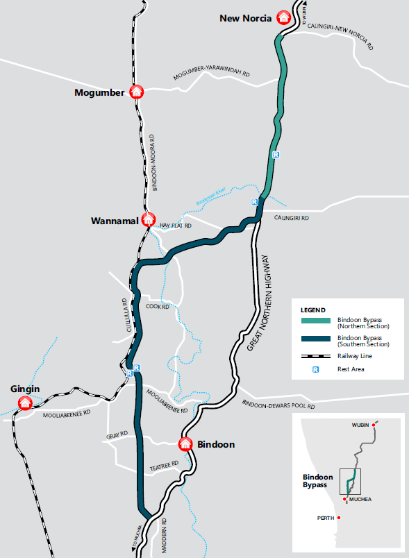 Bindoon Wa Postcode Map Bindoon Bypass | Main Roads Western Australia