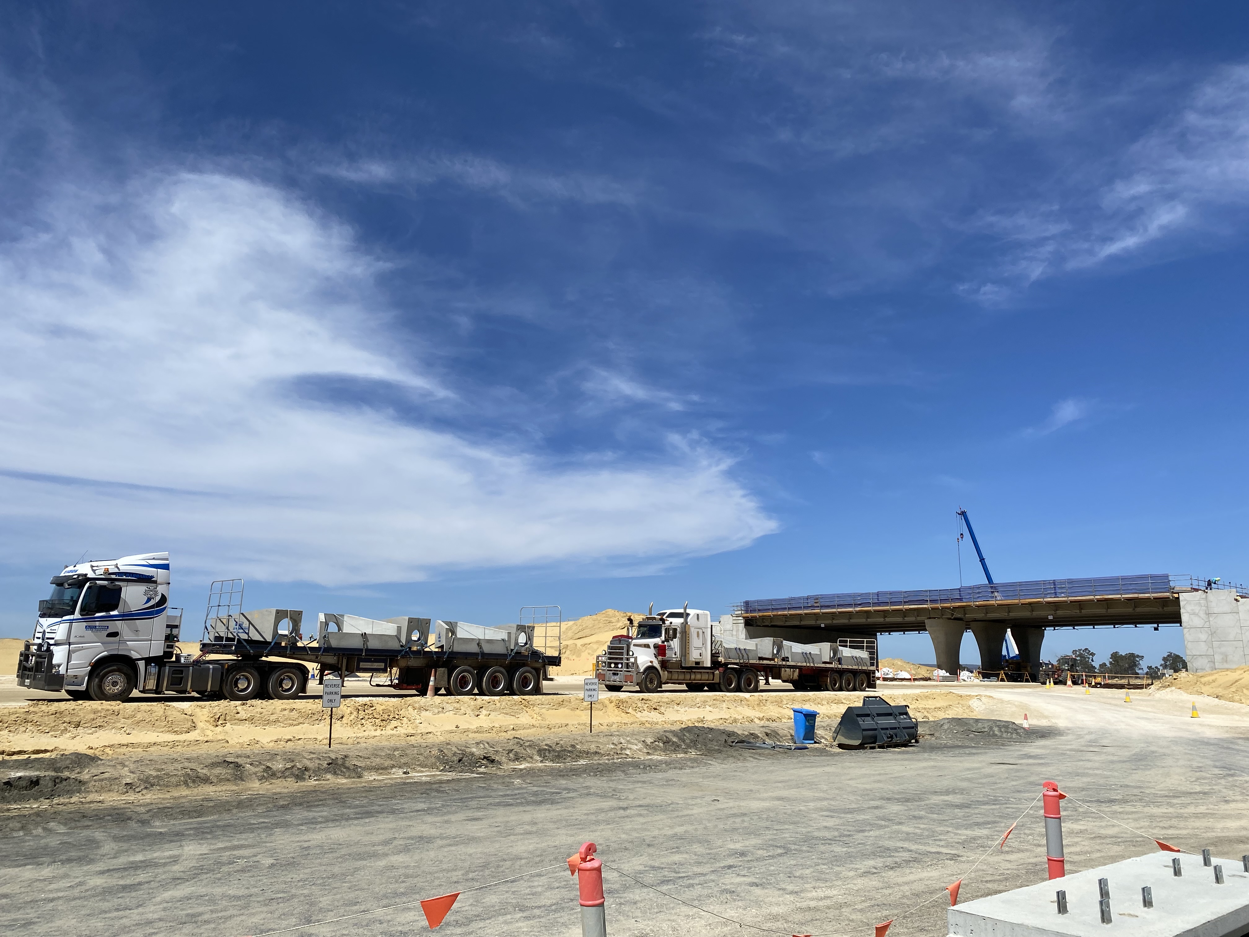 BORR - News - Headwalls being delivered to the Raymond Road construction site