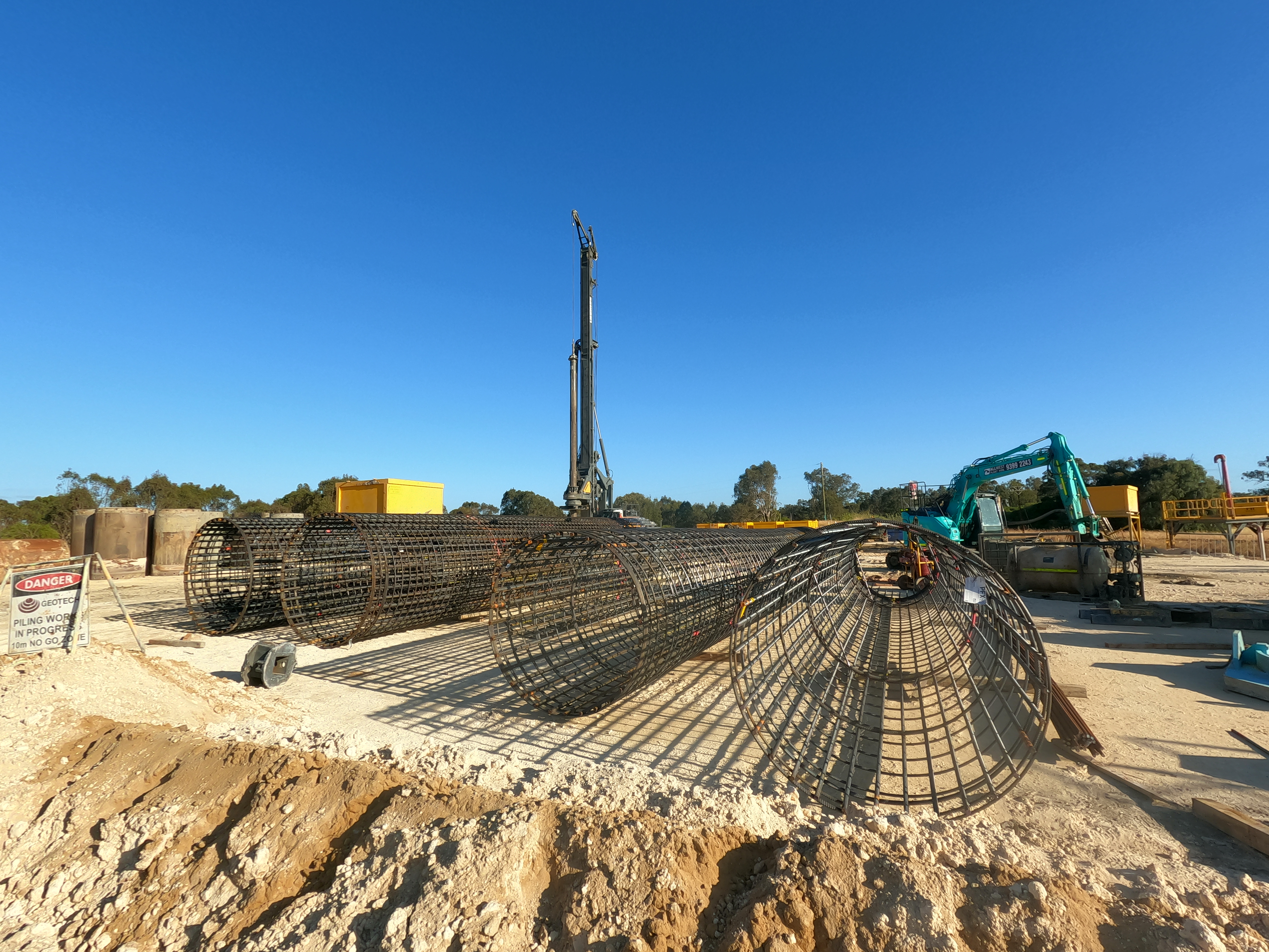 BORR - Steel cages used in the piling process