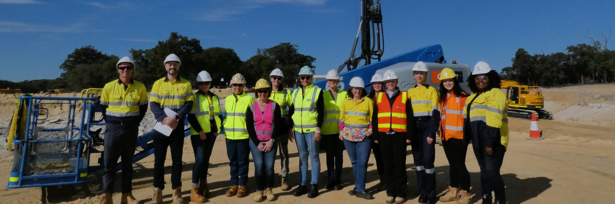 Image of National Association of Women in Construction (NAWIC) representatives visiting the BORR site