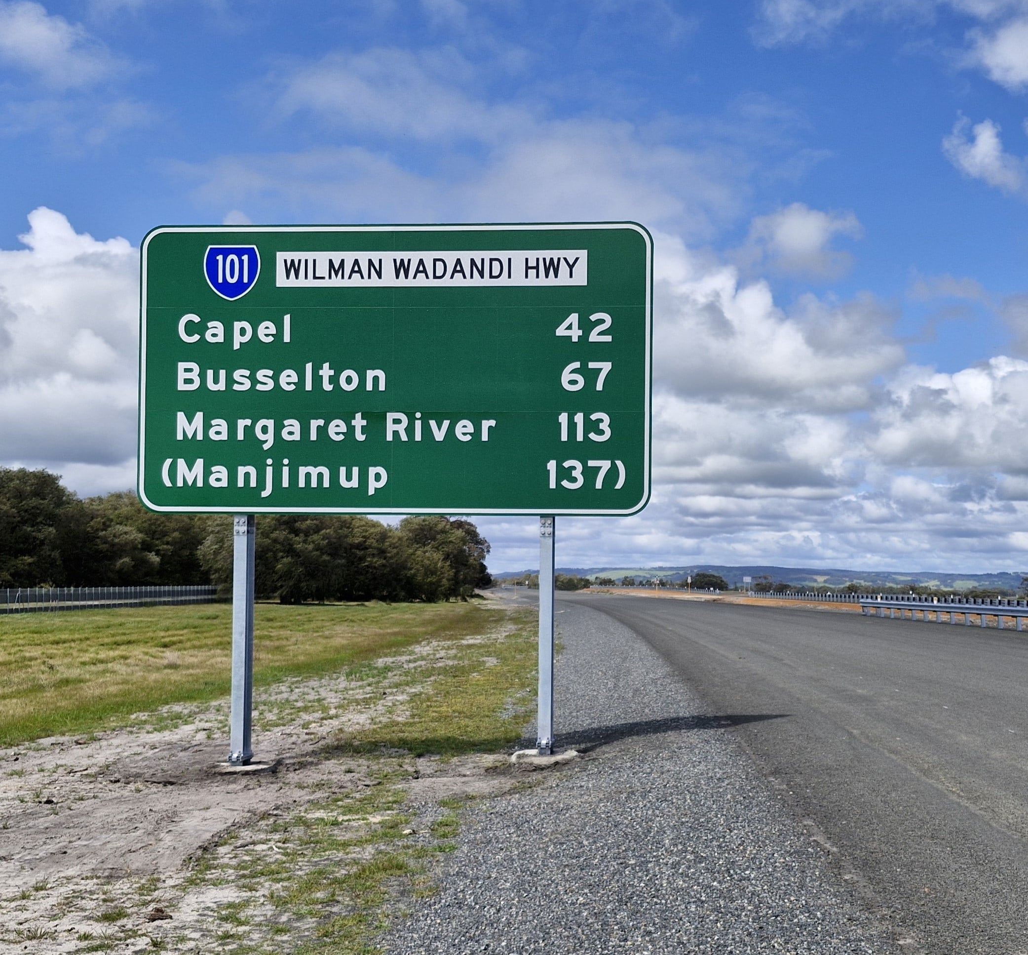 Wilman Wadandi Highway Sign