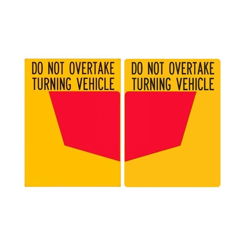 Road Train Domain - Do Not overtake turning vehicle sign