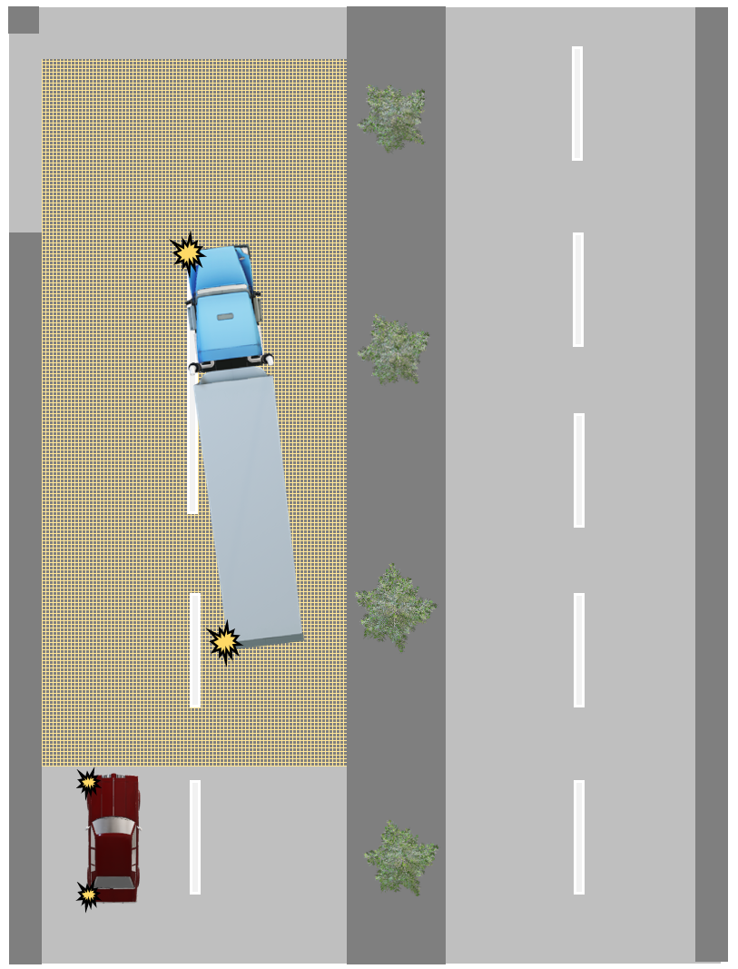 Road Train Domain - Overtaking Vehicle