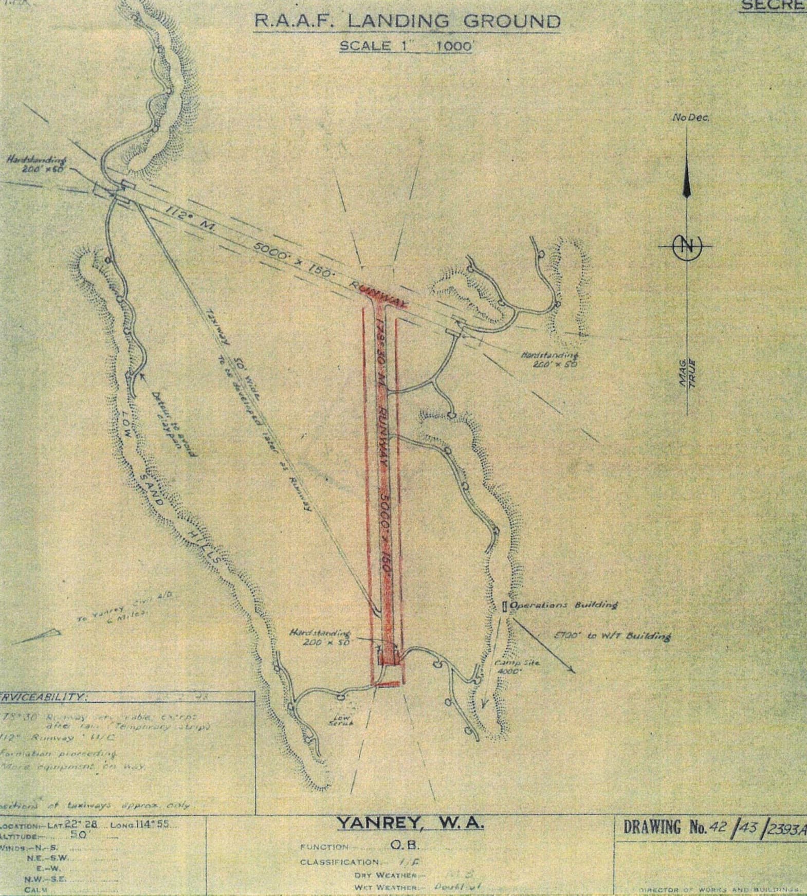 Yanrey Airstrip plan