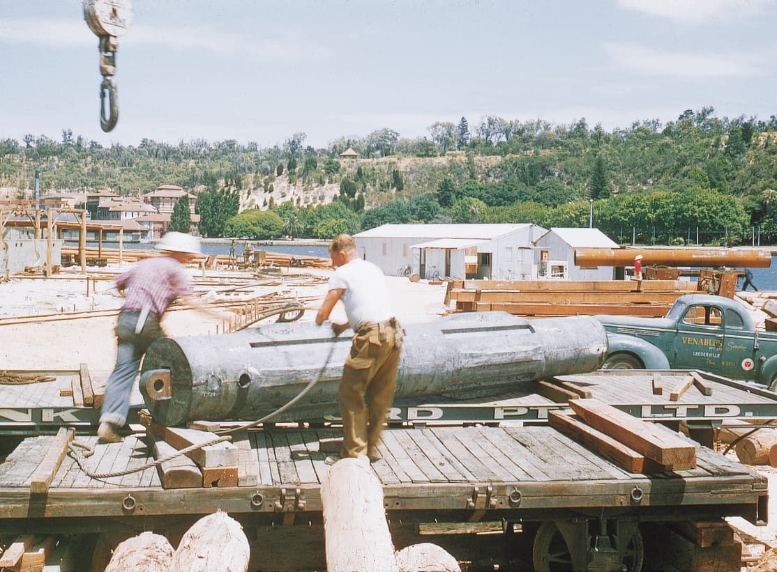 Narrows Bridge construction